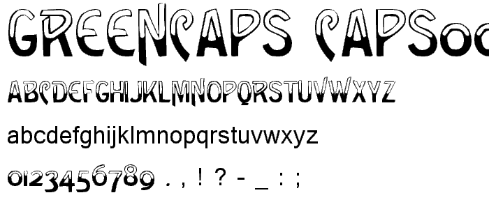 GreenCaps Caps001_001 font